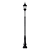 Elegant Wrought Iron Street Lamp 3D model small image 1