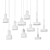 Elegant Pendant Lights Collection by Lampatron 3D model small image 4