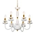 Elegant Candle-inspired Chandeliers 3D model small image 1