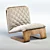 Elegant MOS Lounge Chair: Unique Design, Wood Frame 3D model small image 2