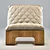 Elegant MOS Lounge Chair: Unique Design, Wood Frame 3D model small image 3