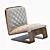 Elegant MOS Lounge Chair: Unique Design, Wood Frame 3D model small image 6