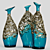 Luxury Glass Brass Vase 3D model small image 2