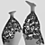 Luxury Glass Brass Vase 3D model small image 5