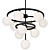 Elegant Alluria 3-Tier Chandelier 3D model small image 1