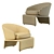 Bold Comfort: Halley Armchair 3D model small image 5