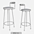 Modern Bar Chair Set - Versatile Design 3D model small image 4