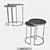 Sleek Round Nesting Side Tables 3D model small image 4