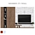 Sleek TV Wall Mount Solution 3D model small image 1