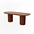 Moderna Dining Table - 220x90x75 cm 3D model small image 1