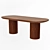 Moderna Dining Table - 220x90x75 cm 3D model small image 4