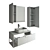 Luxury Bathroom Furniture Set "Comforty Cologne 90 3D model small image 8