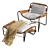 Contemporary Bug Lounge Chair & Ottoman 3D model small image 3