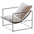 Elegant Sierra Chair: 36"W + 36"D + 30"H 3D model small image 4