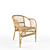 Pari Rattan Chair: Organic Elegance for Your Space 3D model small image 2