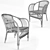 Pari Rattan Chair: Organic Elegance for Your Space 3D model small image 4