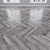 Parquet Oak: Herringbone, Linear, Chevron 3D model small image 3