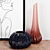 Elegant Murano Glass Vase: Reflex Décor Set 3D model small image 4