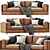 Modern Mama Leather Sofa 3D model small image 1