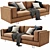 Modern Mama Leather Sofa 3D model small image 2