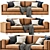 Modern Mama Leather Sofa 3D model small image 4