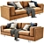 Modern Mama Leather Sofa 3D model small image 5