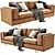 Modern Mama Leather Sofa 3D model small image 8
