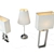 Elegant Nickel Table Lamps 3D model small image 2