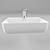 Title: Kerama Marazzi Plaza - Sleek Ceramic Washbasin 3D model small image 2