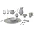 Elegant Kitchen Set 3D model small image 1