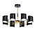 Modern Loft Chandelier 3D model small image 1