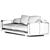 Underline Collection: Nativ 4-Seat Sofa 3D model small image 5