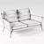 Minimalist Luxury: Casadesus Ava Sofa Set 3D model small image 10