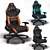 Sleek COUGAR ARMOR ONE Gaming Chair 3D model small image 1