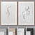 Modern Abstract Art Frames 3D model small image 1