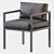 Elegant Leather Dining Chair 3D model small image 5
