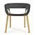 Njord Armchair: Sleek Scandinavian Design 3D model small image 3