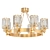 Crystal Ring Chandelier with Ornate Metal Frame 3D model small image 1