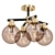 Zita 4 - Semi-Flush Mount Globe Chandelier 3D model small image 1