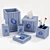 Elegant Bath Décor Set: 4-Piece 3D model small image 2