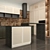 Modern Spacious Kitchen with Karagach Tile Backsplash and Island 3D model small image 4