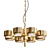 Cosmic Metal Minimalist Chandelier 3D model small image 1