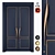 Anodized Aluminium Archism Door Set 3D model small image 1