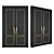 Anodized Aluminium Archism Door Set 3D model small image 3