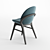 Elegant Porada Lip Dining Chair 3D model small image 4