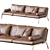 Happy Sofa: Elegant, Stylish, and Comfortable 3D model small image 2