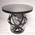 Elegant Metallic Mirror Table 3D model small image 2