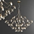 Exquisite Chandelier Collection: Crystal Galaxy, Serip Aqua, Willow, Waterfall 3D model small image 5