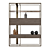 Shake Design Mod Bookcase: Elegant Bronze & Glass 3D model small image 1