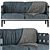 Modern 3-Seater Soffa - 195cm 3D model small image 1